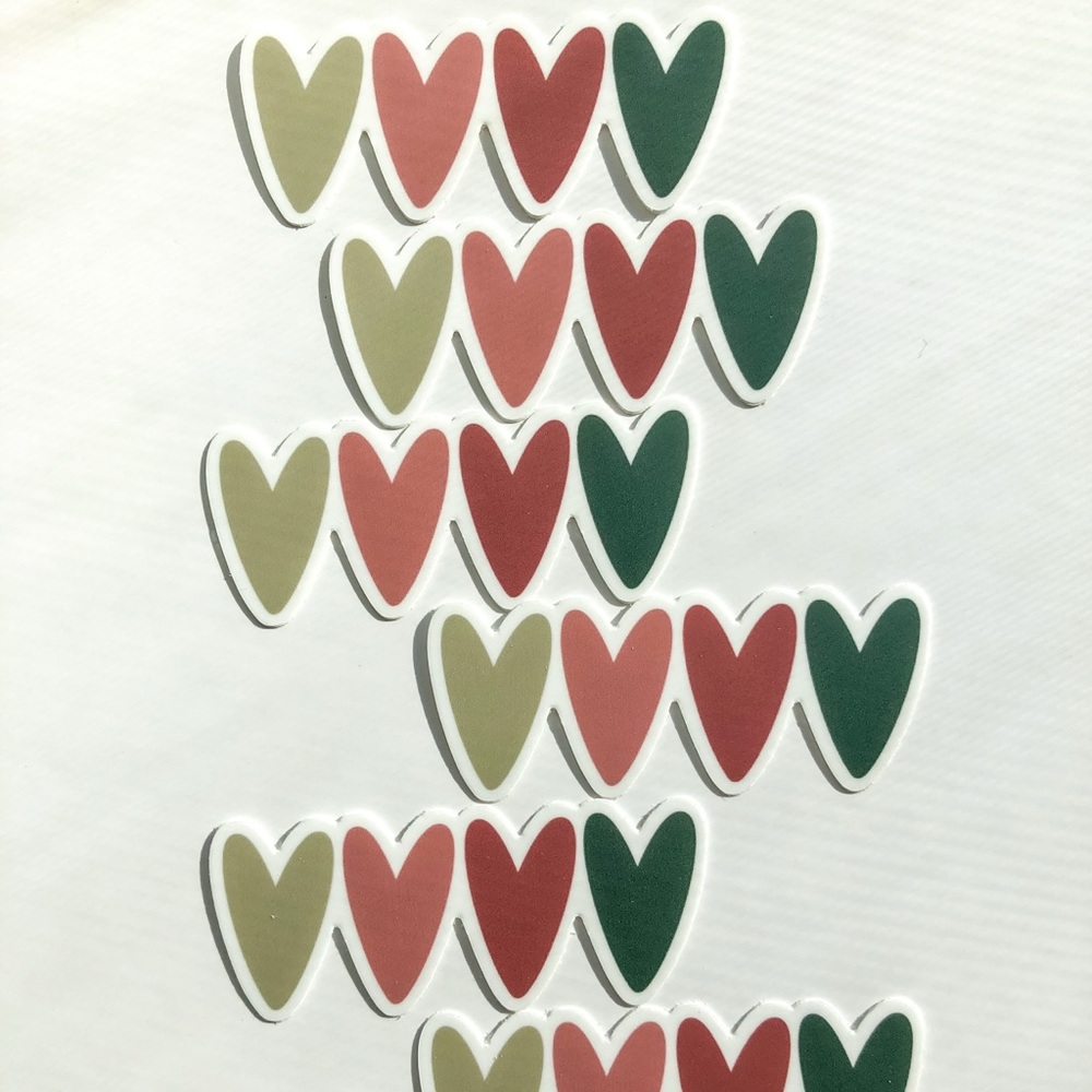 Heart Pattern Stickers - Multicolor - Picture 4 of 4